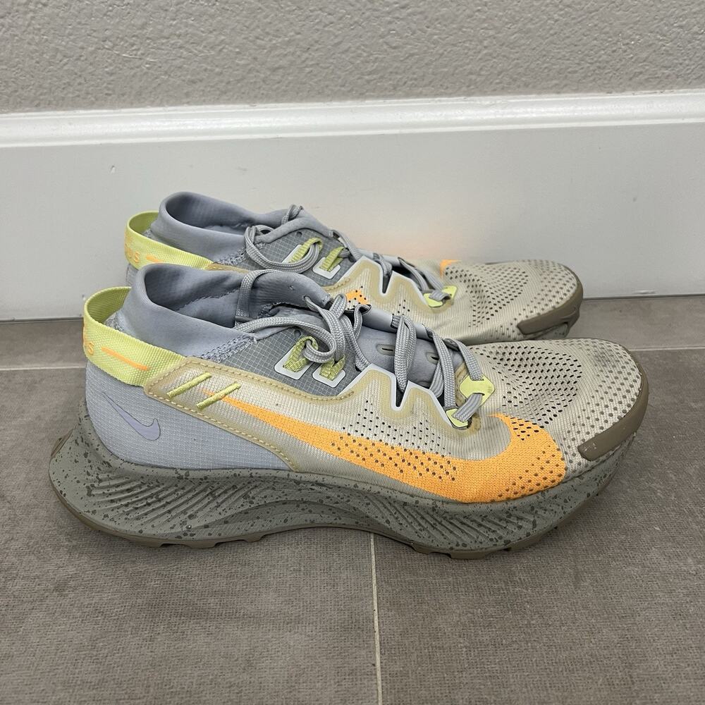 Nike Pegasus Trail 2 Women’s Size 7.5 Gray Athletic Mesh Low Top Running Shoes
